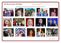 Guess Who - UK Eurovision Entries Guess Who - UK Eurovision Entries